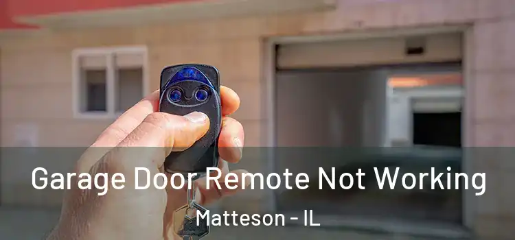  Garage Door Remote Not Working Matteson - IL