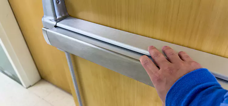Installing a Push Bar on a Door Matteson